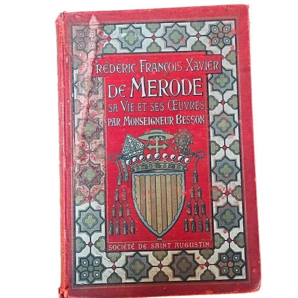 Antique Religious Biography of archbishop Frederic Francois Xavier de Merode .